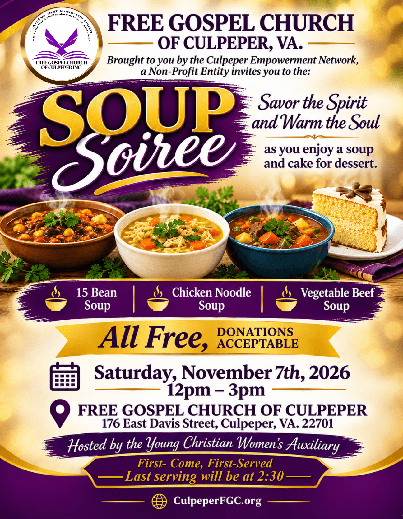 Soup Soiree flyer